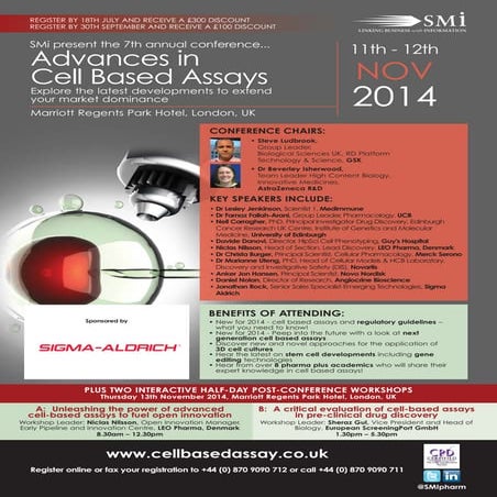 SMi Group's 7th annual Advances in Cell Based Assays conference