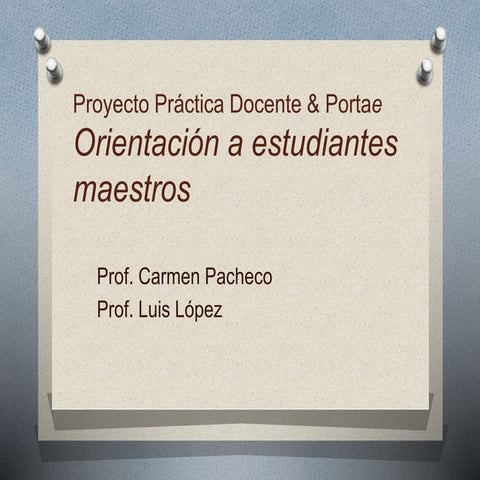 P. orientacion del estudiante pp
