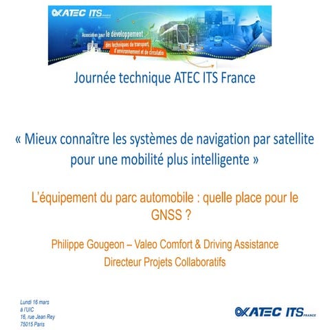 Philippe GOUGEON, Collaborative Project Director – Valeo, Comfort & Driving A...