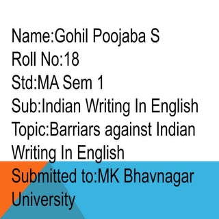 PAPER-4 BARRIARS AGINST INDIAN WRIT...