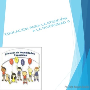 Educación para la Atención a la Diversidad II