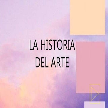 Presentación de la historia del arte. | PPTX