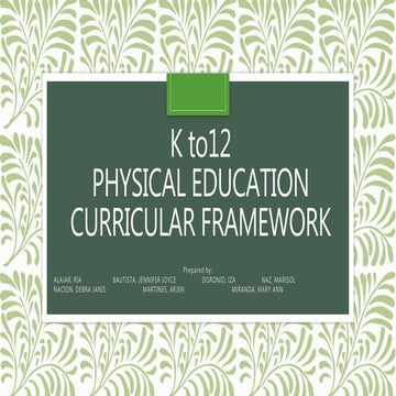 P.e curriculum framework