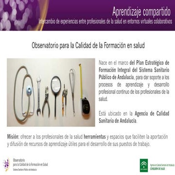 Intercambio de experiencias entre profesionales de la salud en entornos virtu...