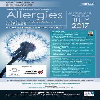 SMi Group's Allergies 2017 conference