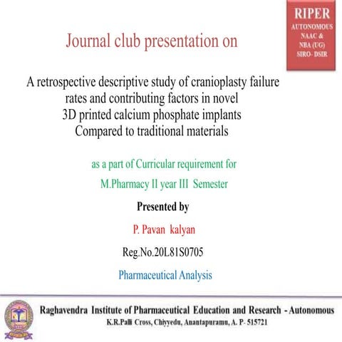 JOURNAL CLUB PRESENTATION (20L81S0705-PA)