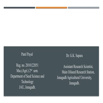 seed processing,principle and objective types and layout
