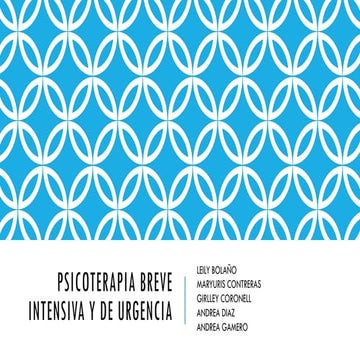 Psicoterapia berve-intensiva-y-de-urgencia | PPTX