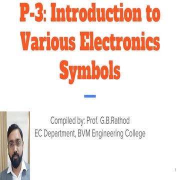 P-3:Introduction to various electronics symbols