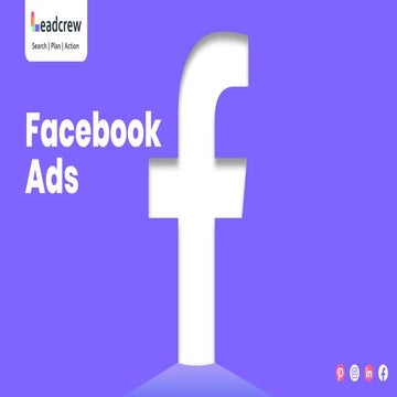 Facebook Ads Types of Facebook Ads - Leadcrew | PDF