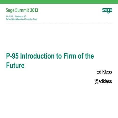 Introduction to Firm of the Future