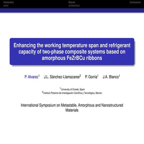 Enhancing the working temperature span and refrigerant capacity of  two-phase...