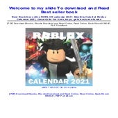 (P.D.F. FILE) ROBLOX calendar 2021: Monthly Colorful Roblox Calendar 2021,