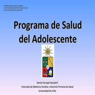 P De  Salud Del  Adolescente  C L A P