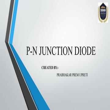P n junction diode prabhakar 