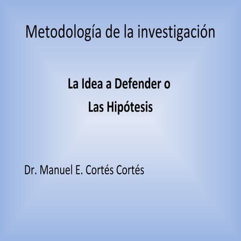 Hipótesis Variables