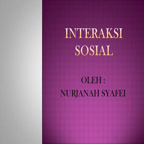 P.p.interaksi sosial