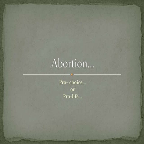 P.P.P Abortion
