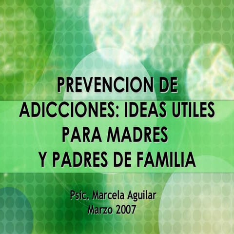 Prevencion de adicciones | PPTX