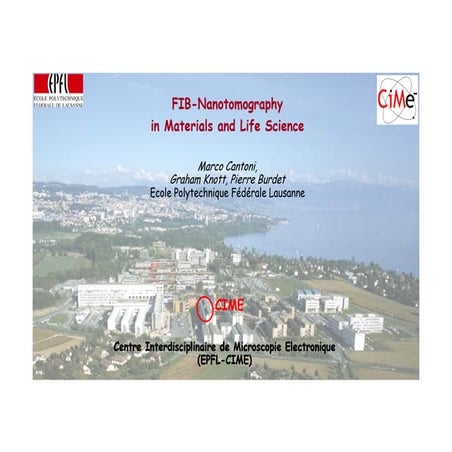 Characterization of porous materials by Focused Ion Beam Nano-Tomography