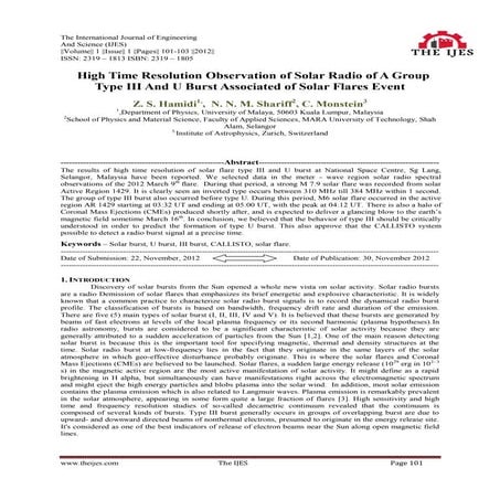 The International Journal of Engineering and Science