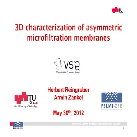 3D characterization of asymmetric microfiltration membranes