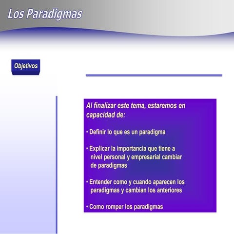 Concepto de Paradigma