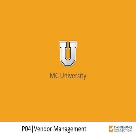 P04 | Vendor Management Tool
