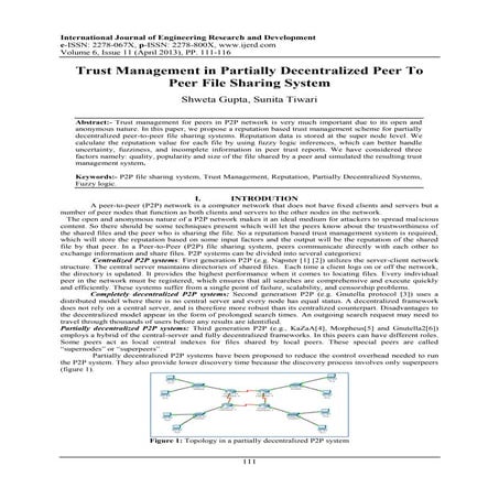 International Journal of Engineering Research and Development (IJERD)