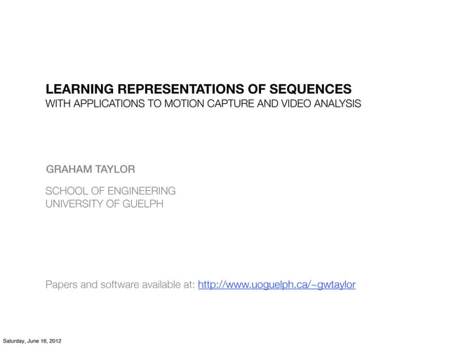 P06 motion and video cvpr2012 deep learning methods for vision