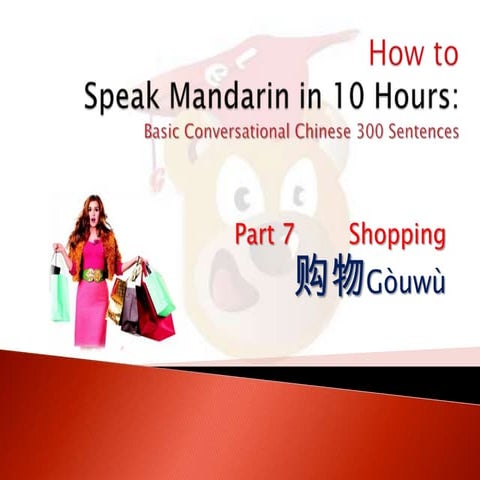 P 07How to speak chinese in 10 hours- shopping -dummy's way to speak ...