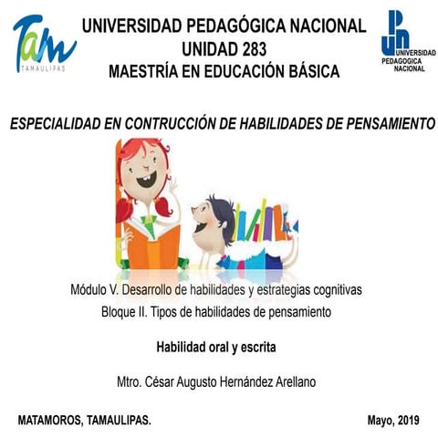 Habilidades de comunicación oral