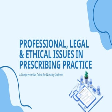 The Prescriptive the role of nurses and nurse Practitioners | PPTX