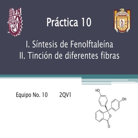 Practica 10 Síntesis de Fenolftaleína