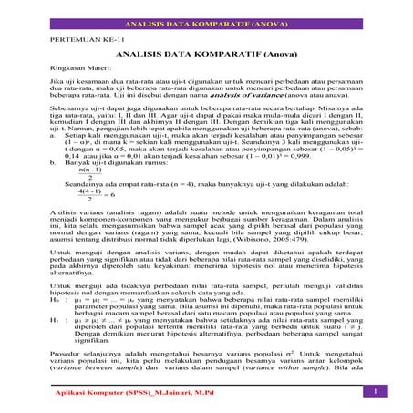 P11_Analisis Komparatif (anova) di SPSS 