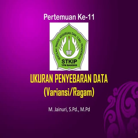 P11_penyebaran data variansi (ragam)