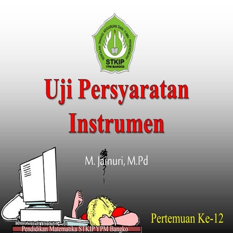 Uji validitas dan_reliabilitas | PDF