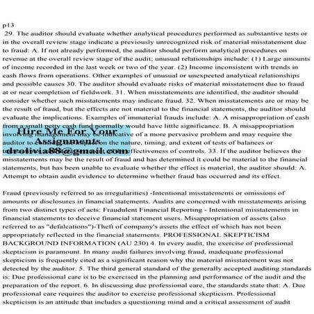 p13 29. The auditor should evaluate whether analytical procedure.pdf