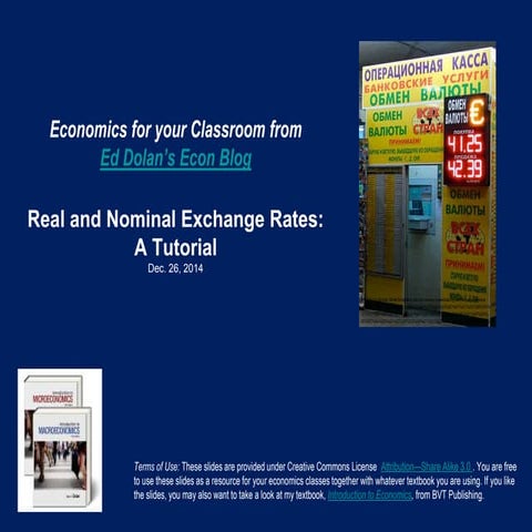 Real and Nominal Exchange Rates: A Tutorial