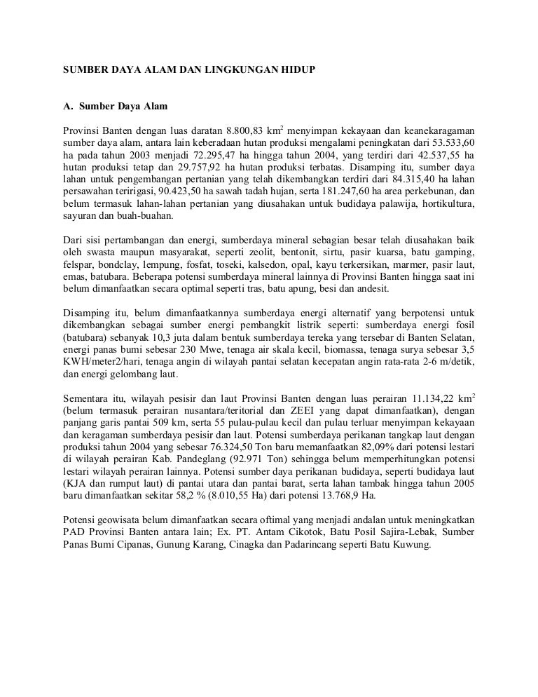P16 Sumber Daya Alam Dan Lingkungan Hidup 1