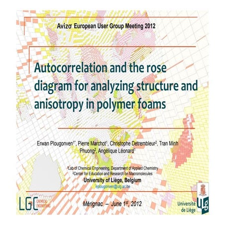 Autocorrelation and the rose diagram for analyzing structure and anisotropy in polymer foams