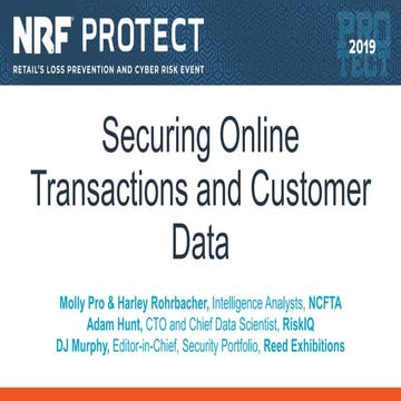 View of Securing Online Transactions and Customer Data | PPTX