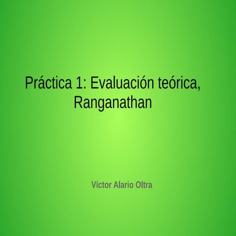Práctica 1: Las leyes de Ranganathan | PDF