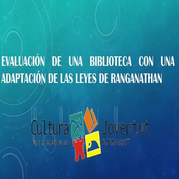Práctica 1: Las leyes de Ranganathan | PDF