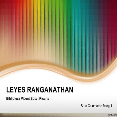 Práctica 1: Las leyes de Ranganathan | PDF