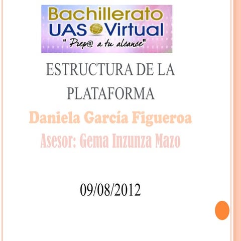 Estructura de una plataforma.. 