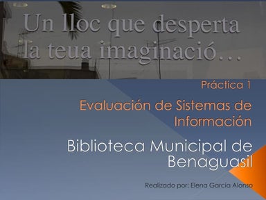 Adaptación de las Leyes de Ranganathan.Elena García Alonso. Evaluación de Sis...