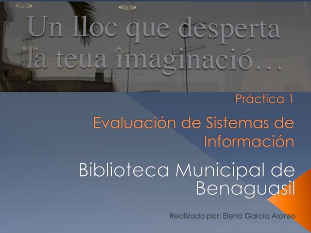 Adaptación de las Leyes de Ranganathan.Elena García Alonso. Evaluación de Sis...