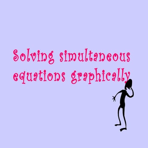 P1 graphical simultaneousequations