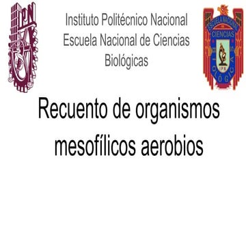 microorganismos mesofílicos aerobios en aliemntos